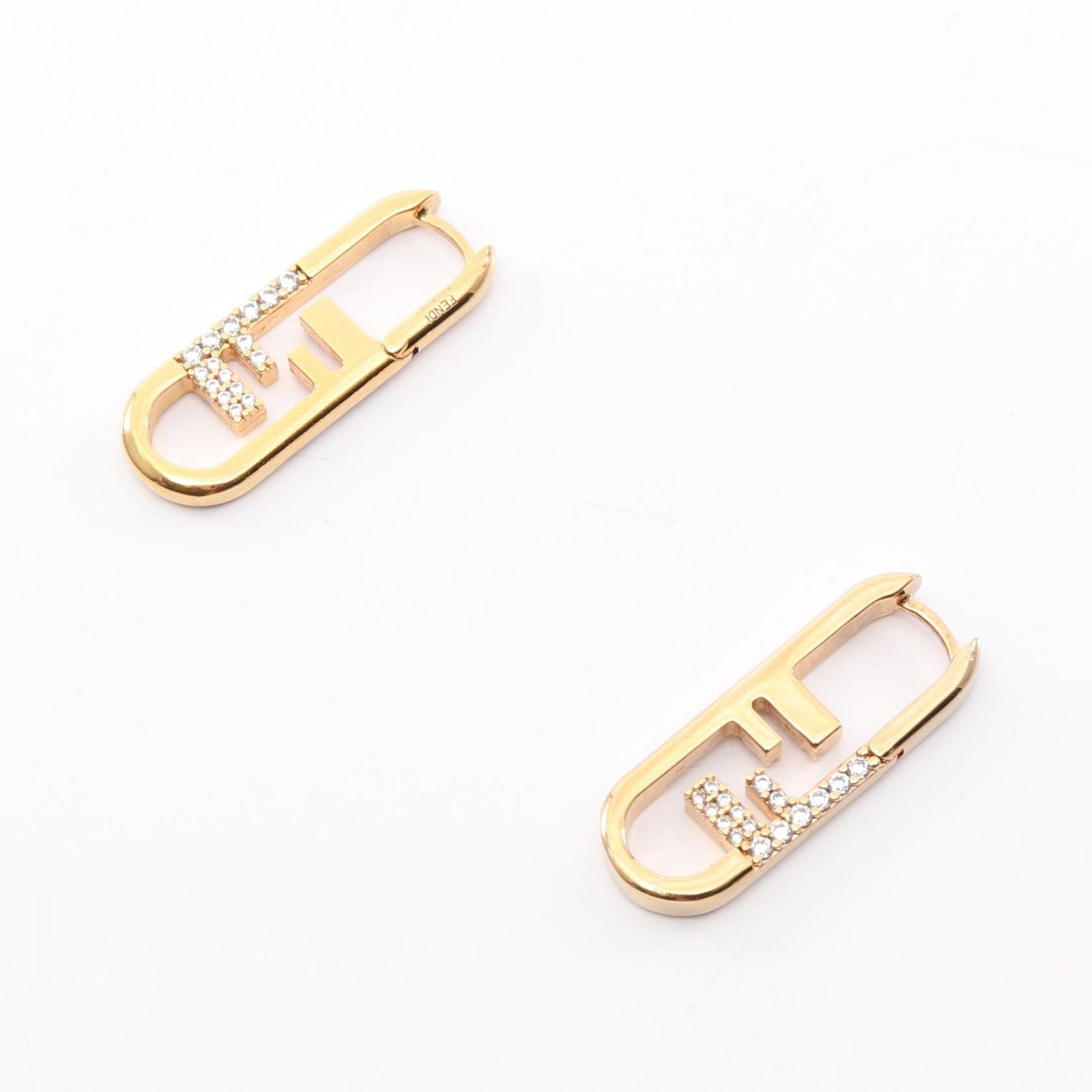 フェンディ FENDI ピアス オーロック FFロゴ GP（ゴールドメッキ