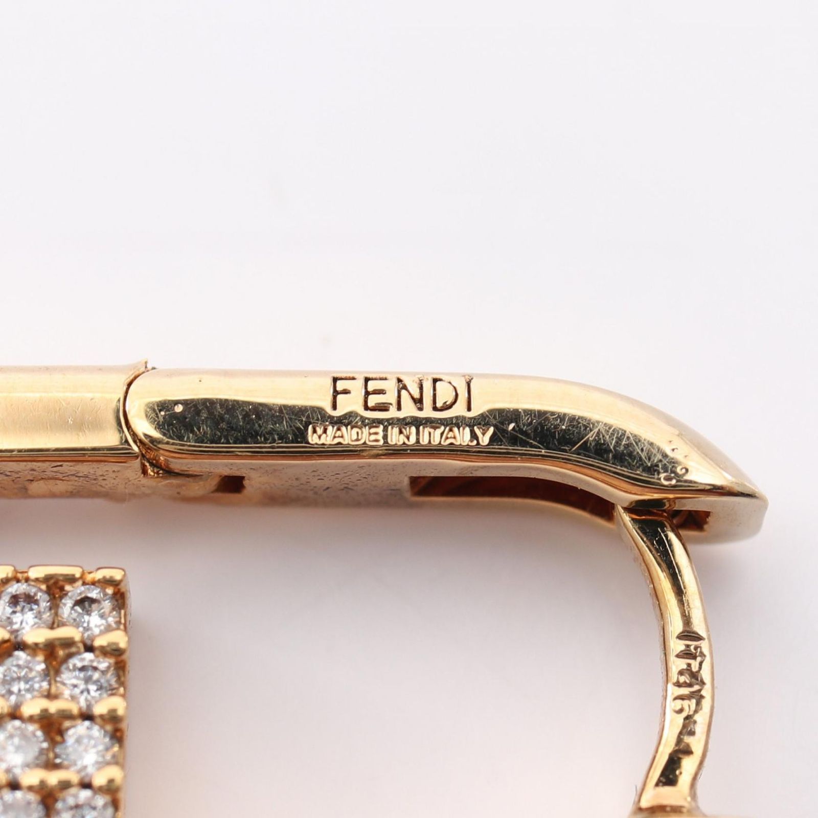 フェンディ FENDI ピアス オーロック FFロゴ GP（ゴールドメッキ
