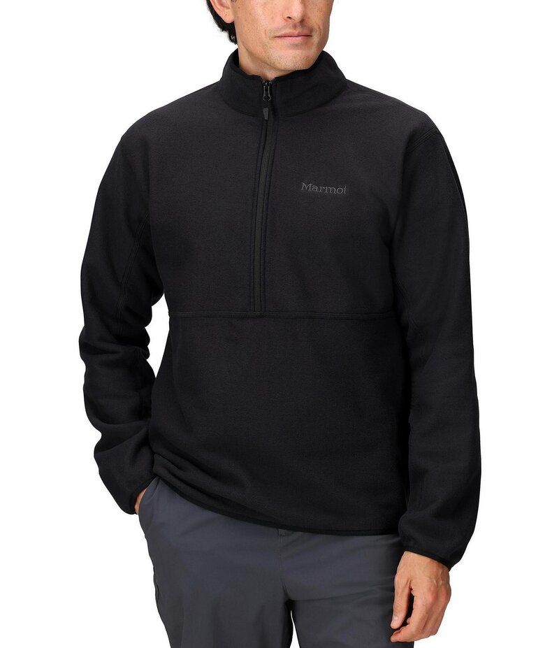 マーモット メンズ アウター ニット・セーター Marmot Rocklin Solid HalfZip Pullover Black ブラック