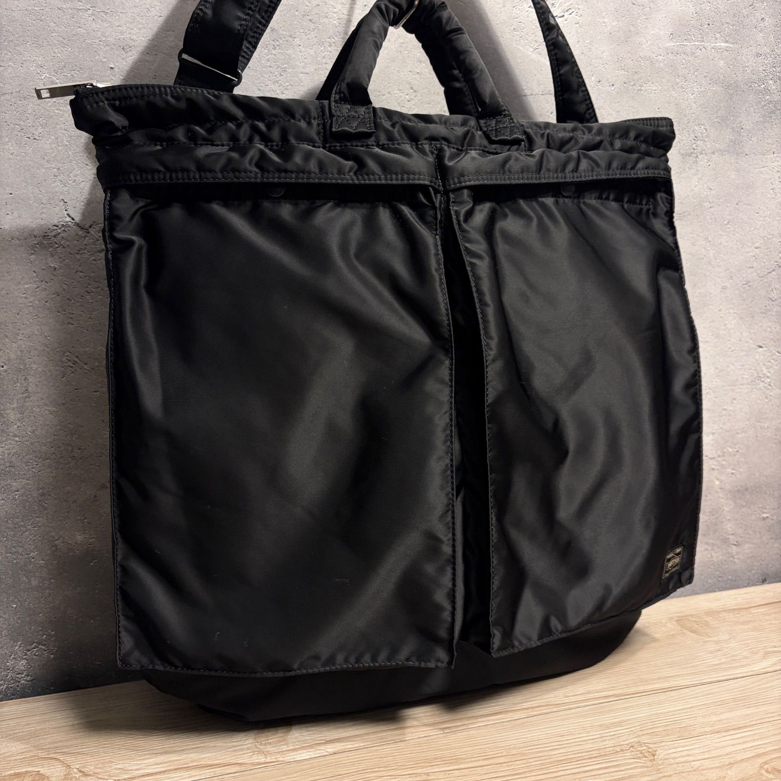 PORTER TANKER ヘルメットバッグ ブラック 2WAY 旧ファスナー Lサイズ 