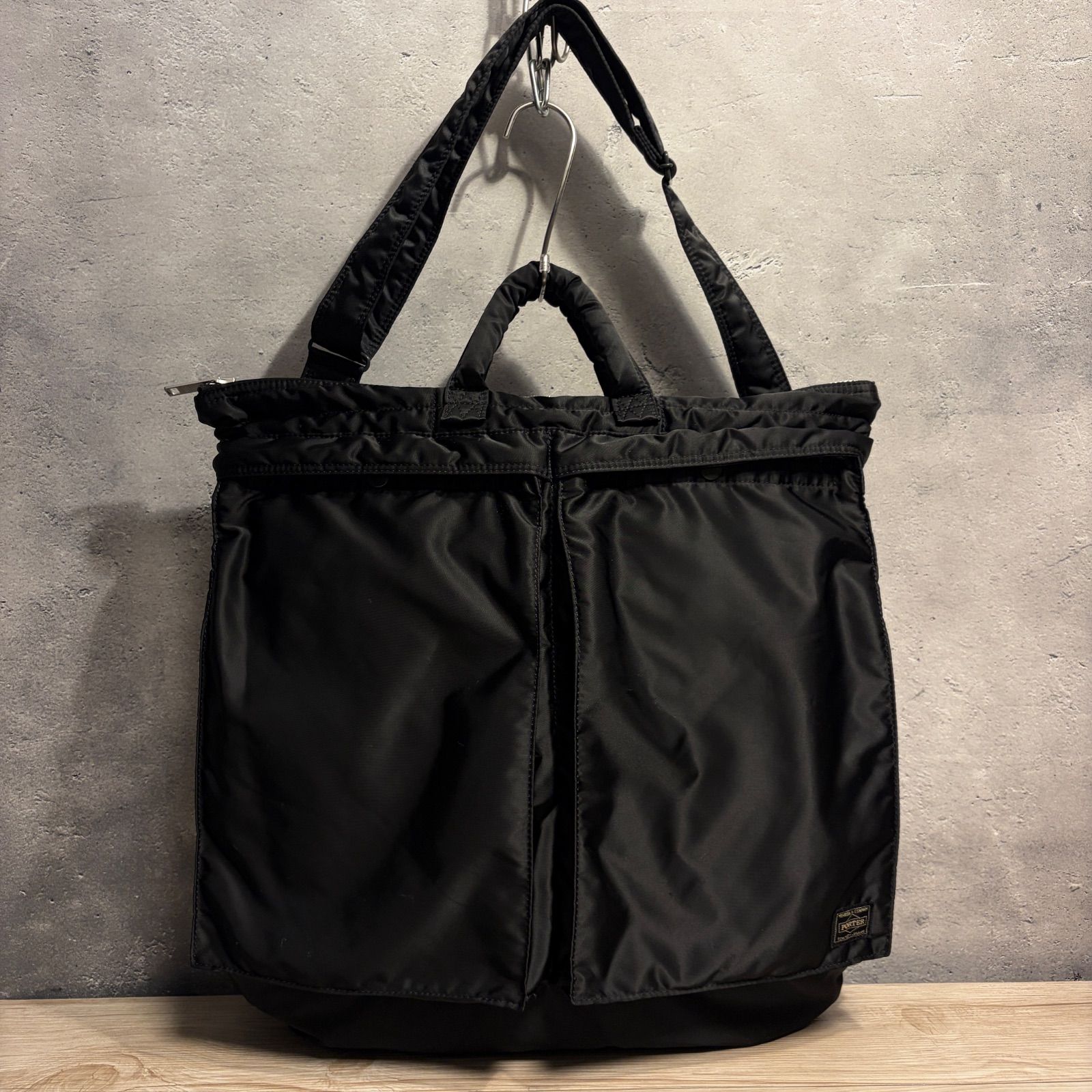 PORTER TANKER ヘルメットバッグ ブラック 2WAY 旧ファスナー Lサイズ