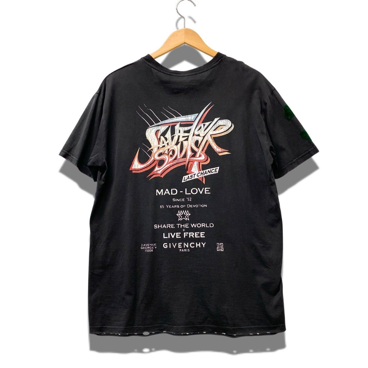 44b17 GIVENCHY ジバンシィ 半袖Tシャツ プリントTシャツ ディスト 