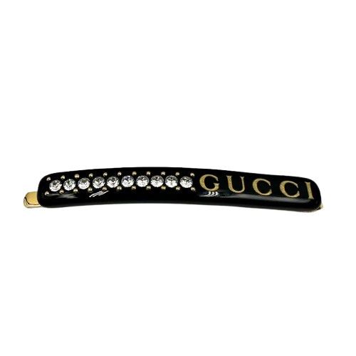 GUCCI グッチ ヘアピン ヘアクリップ ラインストーン クリスタル