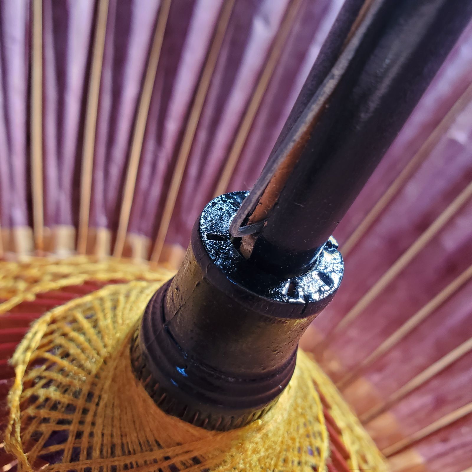 蛇の目傘 羽二重傘 和傘 アンティーク 蛇目傘 昭和レトロ 赤紫 レトロ