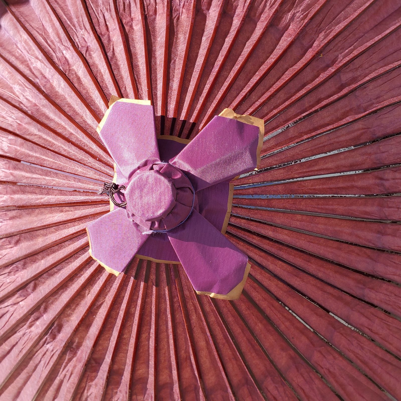 蛇の目傘 羽二重傘 和傘 アンティーク 蛇目傘 昭和レトロ 赤紫 レトロ