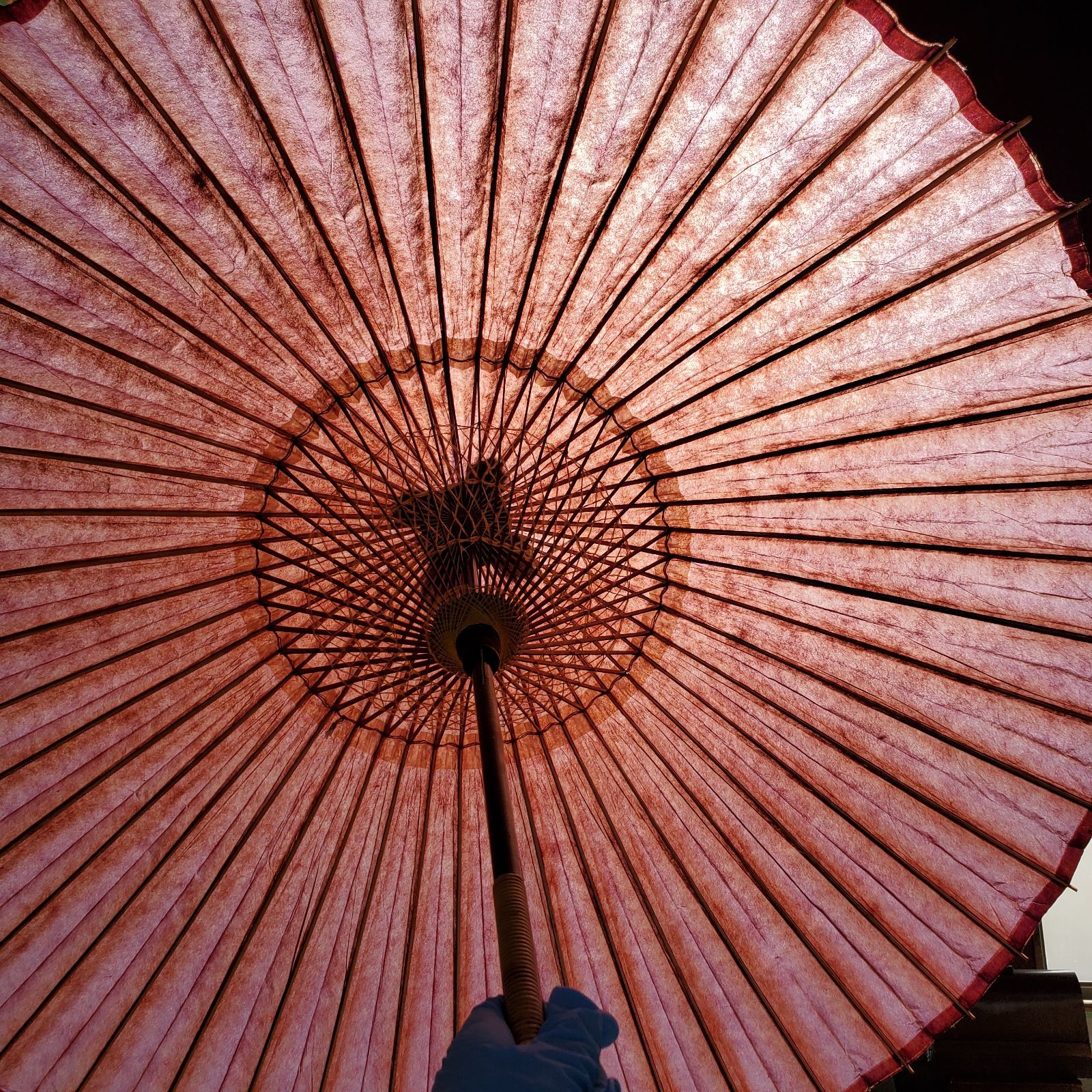 蛇の目傘 羽二重傘 和傘 アンティーク 蛇目傘 昭和レトロ 赤紫 レトロ