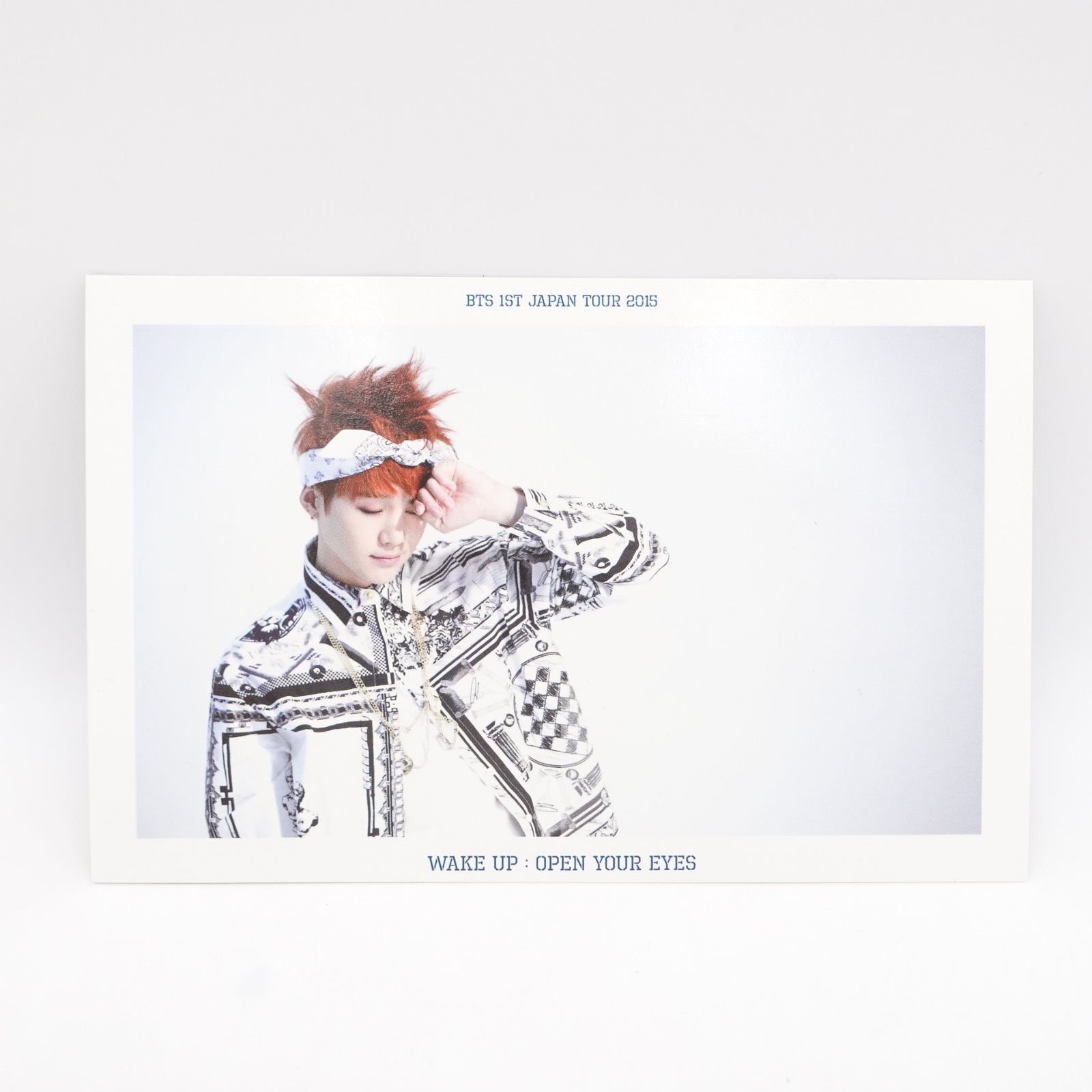 BTS ユンギ　2015 WAKE UP TOUR フォトカード BTS 2015 WAKE UP:OPEN YOUR EYES SUGA フォトカード BTS 1ST JAPAN