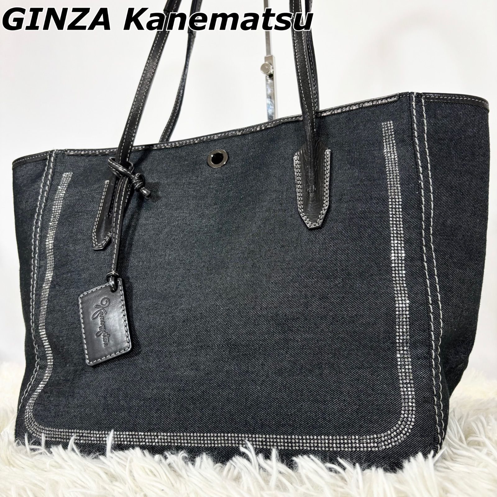 美品】銀座かねまつ ギンザカネマツ GINZA Kanematsu ショルダーバッグ 