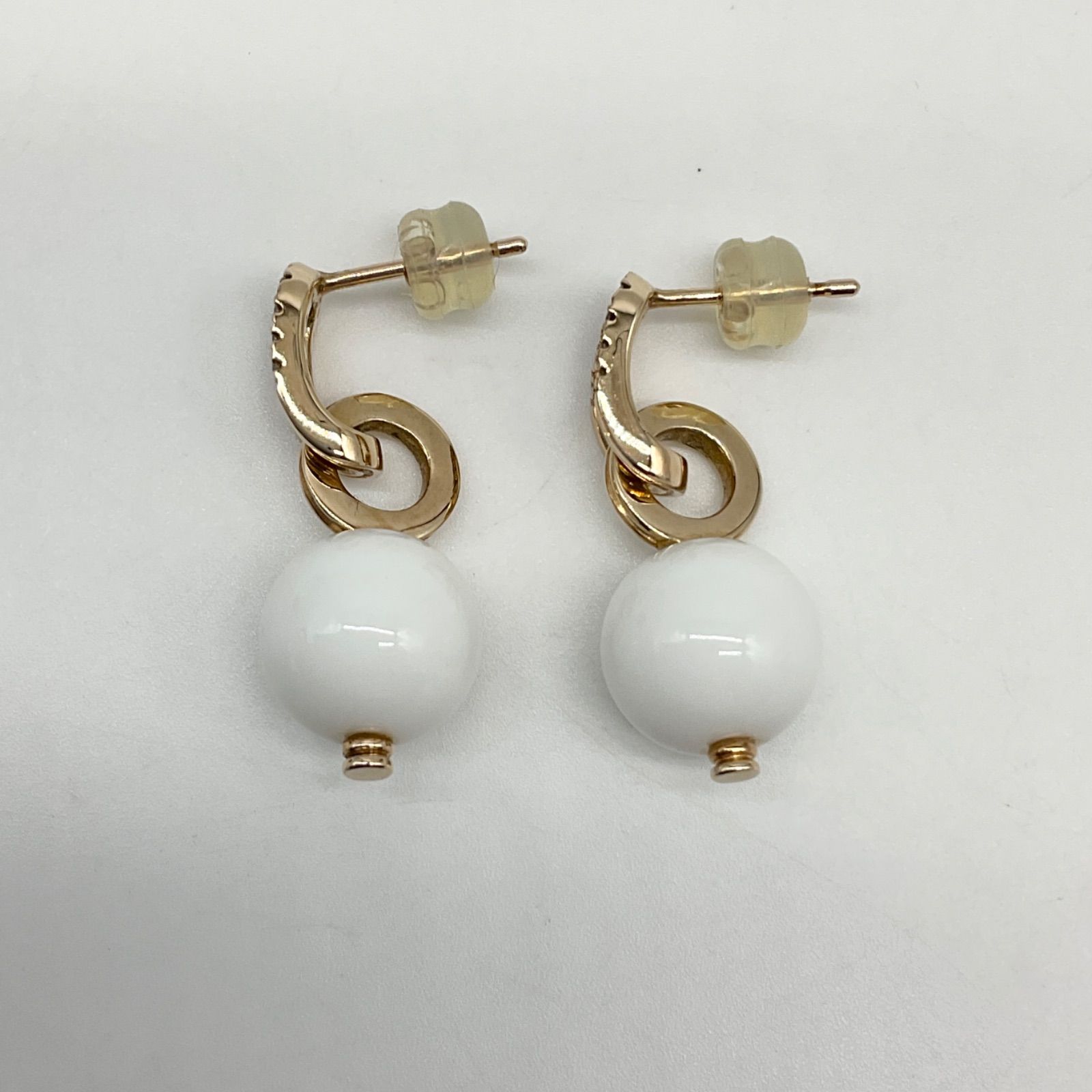 HIROTAKA ヒロタカ BELUGA ベルーガ オブロング ダイヤモンド ピアス