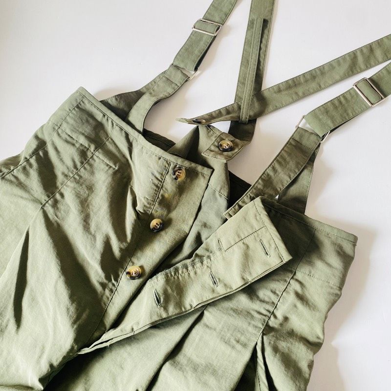 美品 HeRIN.CYE ヘリンドットサイ サスペンダーパンツ グリーン - メルカリ