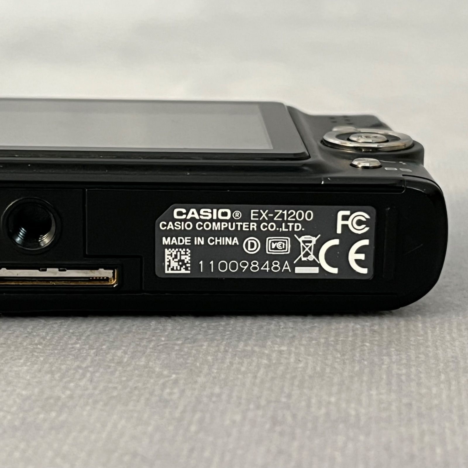 管2602-177】CASIO カシオ EXILIM EX-Z1200 ブラック コンパクト