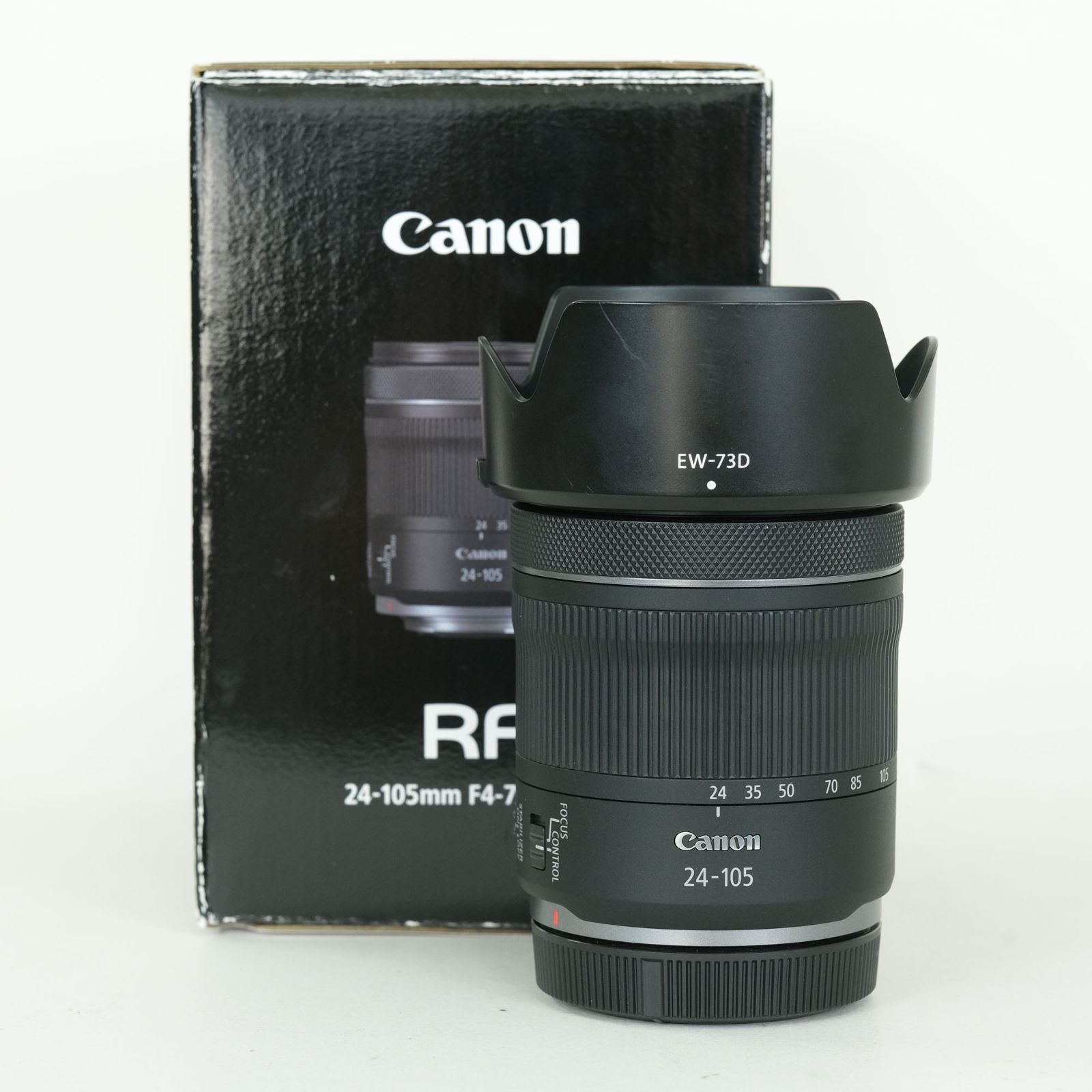 5 パネル フレーム付き 良品 | フード付] Canon RF24-105mm F4-7.1 IS STM | Canon RFマウント