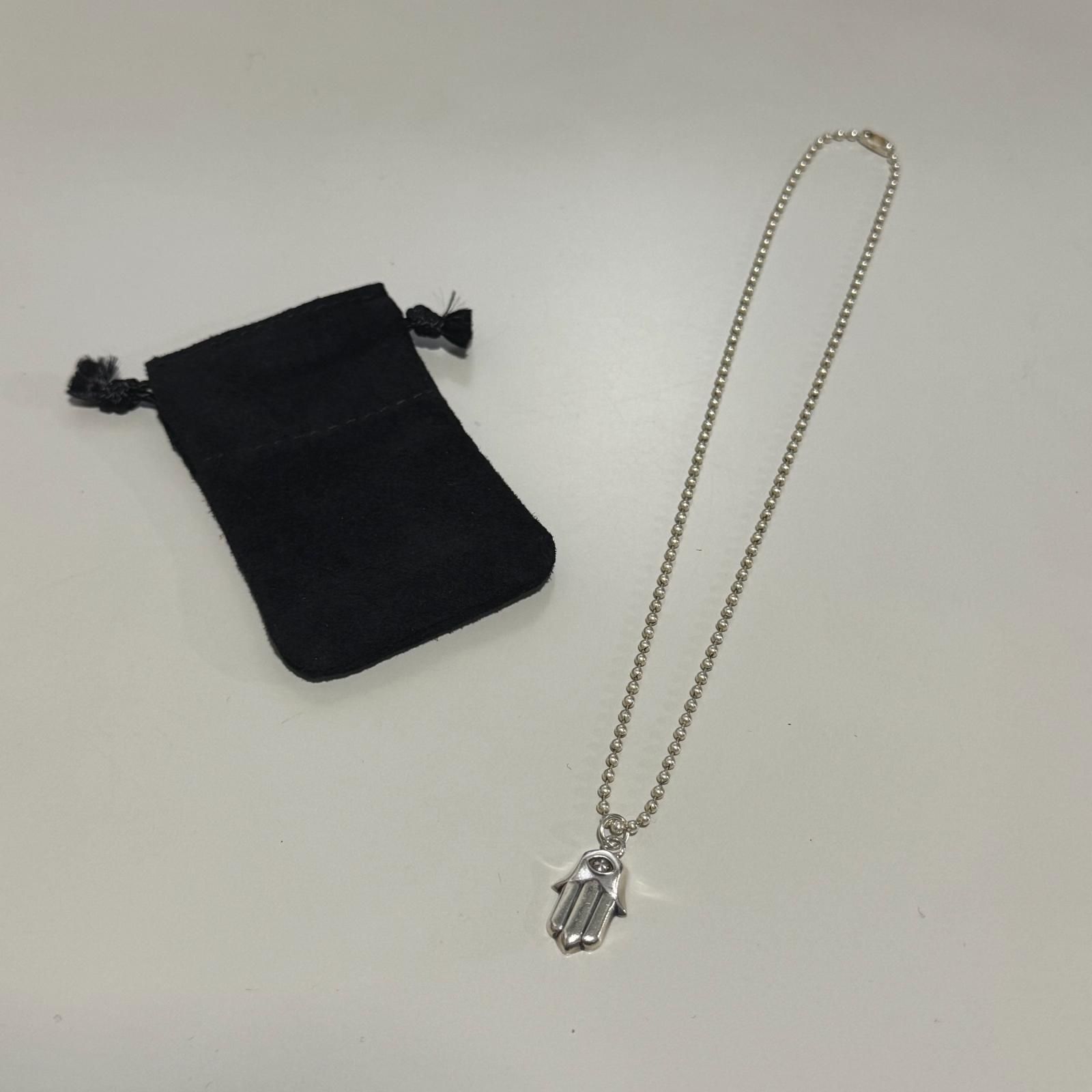 国内正規 CHROME HEARTS HAMSA HAND ハムサハンド ネックレス クロム