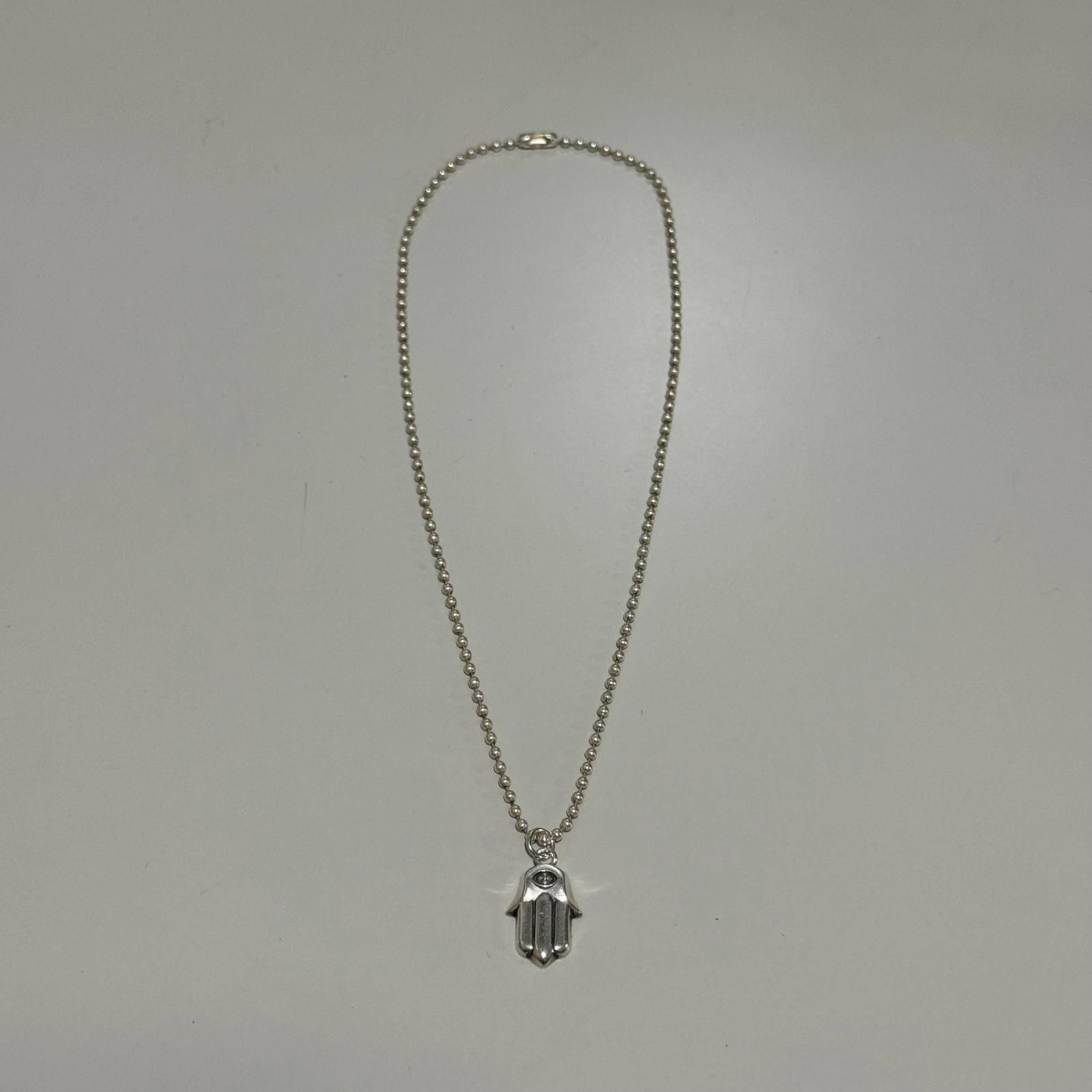 国内正規 CHROME HEARTS HAMSA HAND ハムサハンド ネックレス クロム 