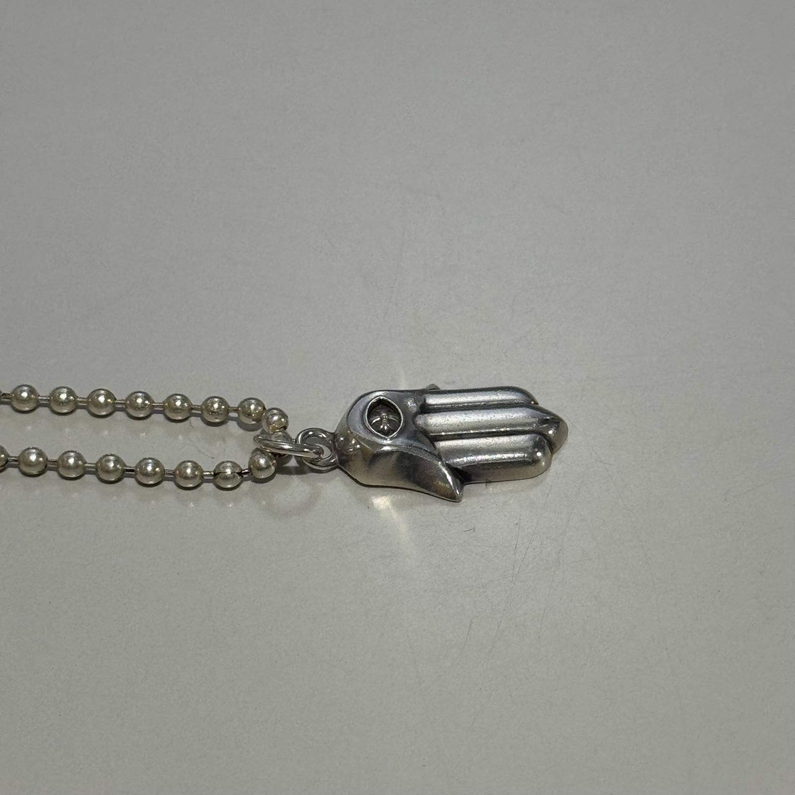 国内正規 CHROME HEARTS HAMSA HAND ハムサハンド ネックレス クロム