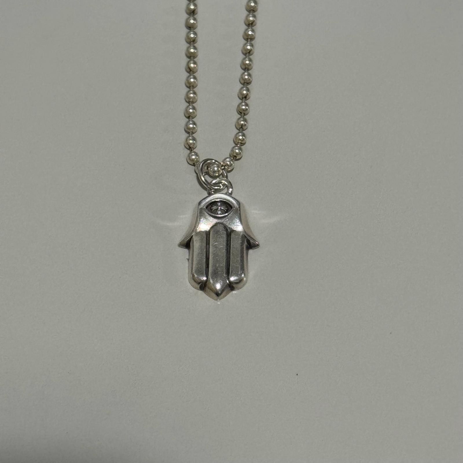 国内正規 CHROME HEARTS HAMSA HAND ハムサハンド ネックレス クロム