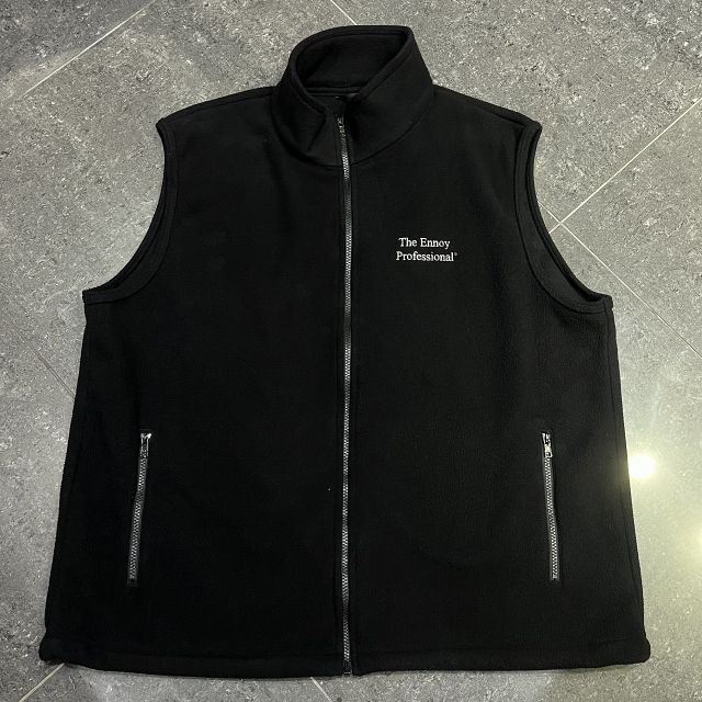 【XL】ENNOY PROFESSIONAL FLEECE VEST BLACK XL】ENNOY ブラックPROFESSIONAL FLEECE VEST 【公式通販】