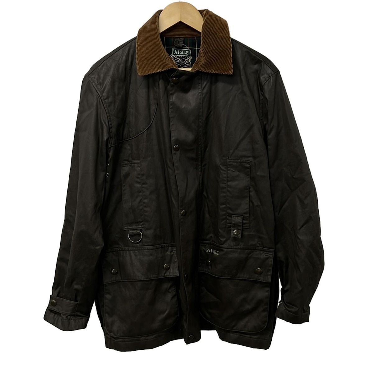 AIGLE(エーグル) ブルゾン サイズM メンズ美品 - ダークブラウン 長袖 