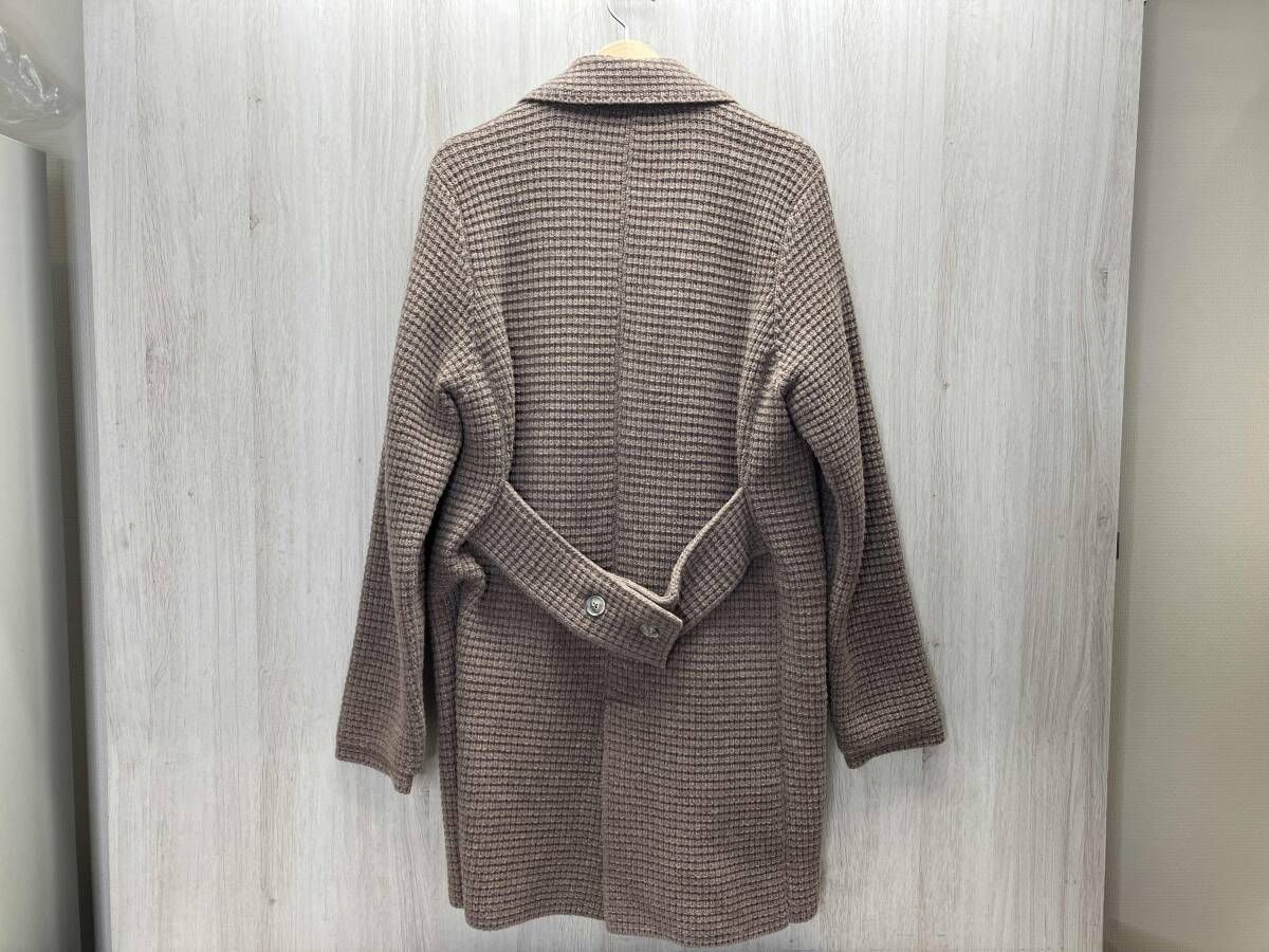 Bark/バーク ニットチェスターコート ウール×ナイロン他 タイト