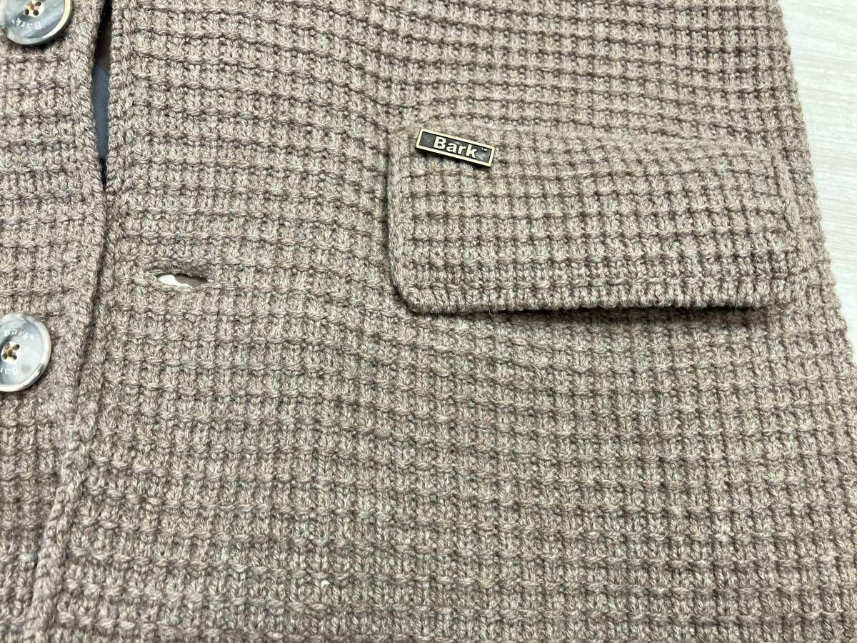 Bark/バーク ニットチェスターコート ウール×ナイロン他 タイト
