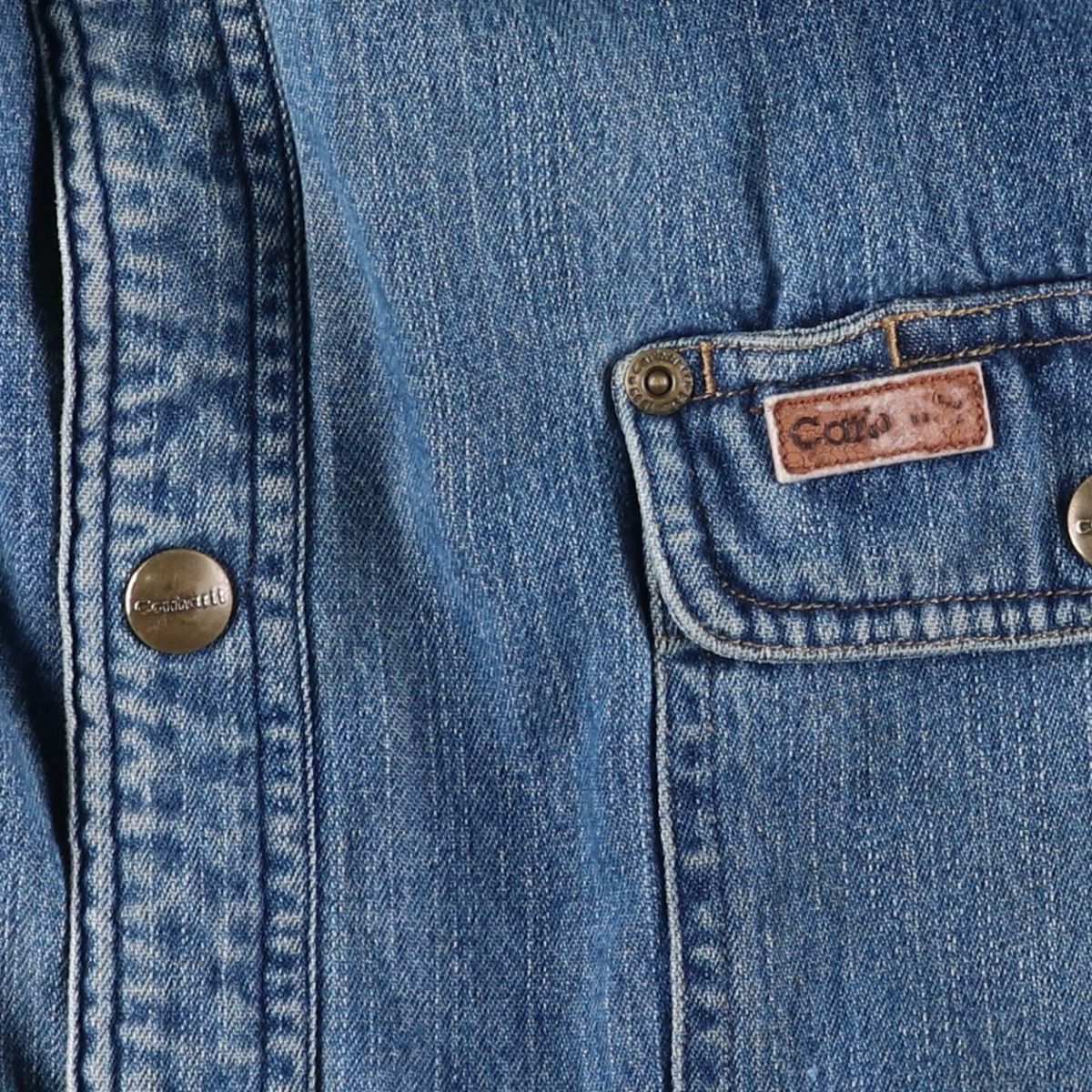 古着 00年代 カーハート Carhartt デニムシャツジャケット メンズXL