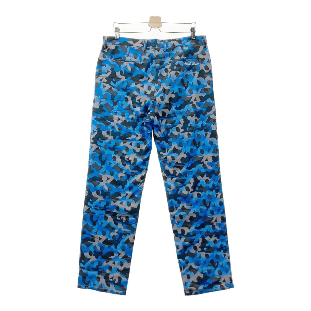 サイズ：04 ROCK DUDE ロックデュード  裏メッシュ ロングパンツ カモフラ柄 ネイビー系 [240101629225] ゴルフウェア メンズ ストスト