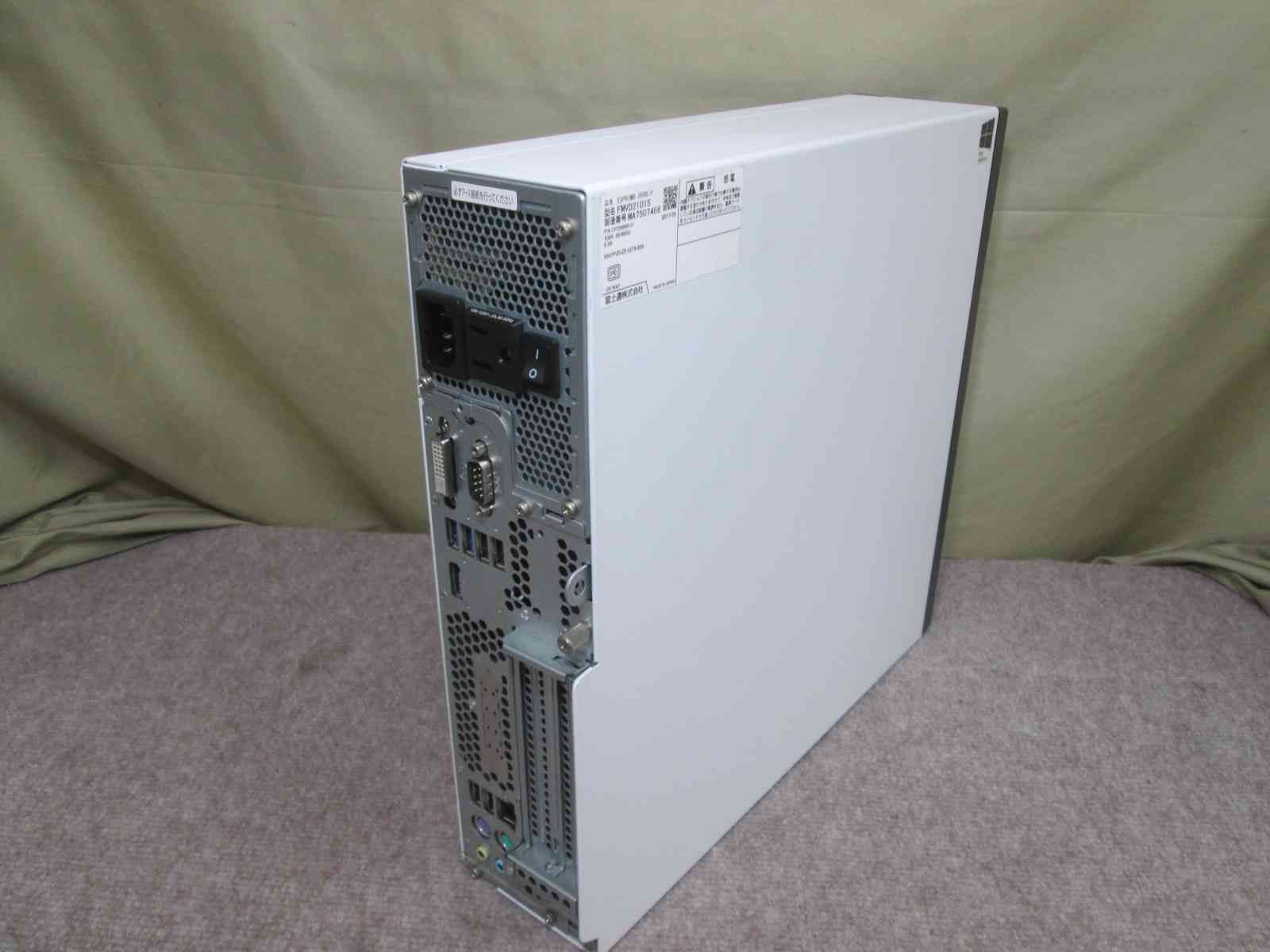 富士通 ESPRIMO D586/P【SSD搭載】　Core i3 6100　【Windows11 Pro】MS 365 Office Web／スリム型／USB3.0／長期保証 [95494]