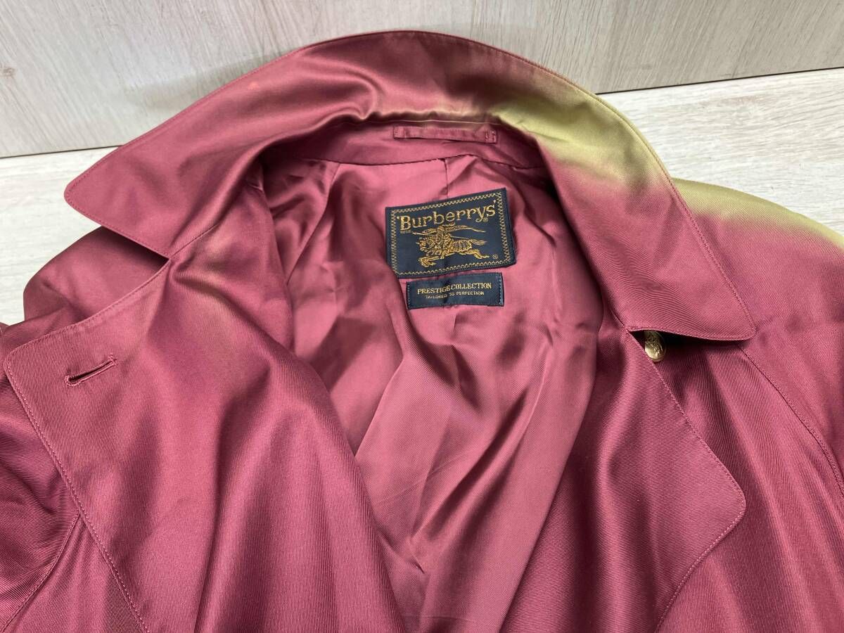 Burberrys/バーバリーズ ヴィンテージ シルクトレンチコ-ト ロング 金