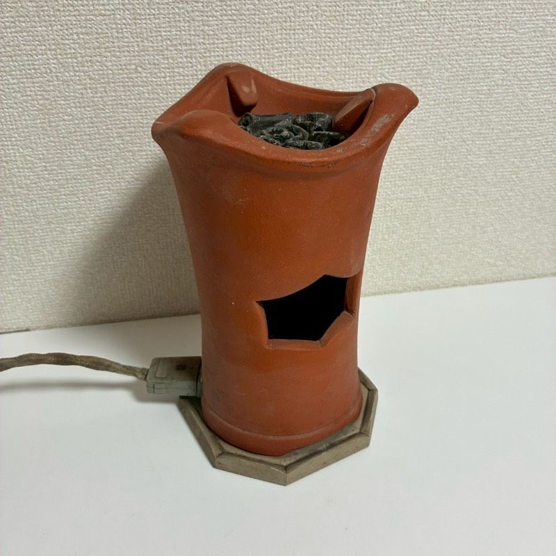朱泥 電気涼炉 煎茶風炉 電熱器 煎茶道具 茶道具 炭型ヒーター - メルカリ