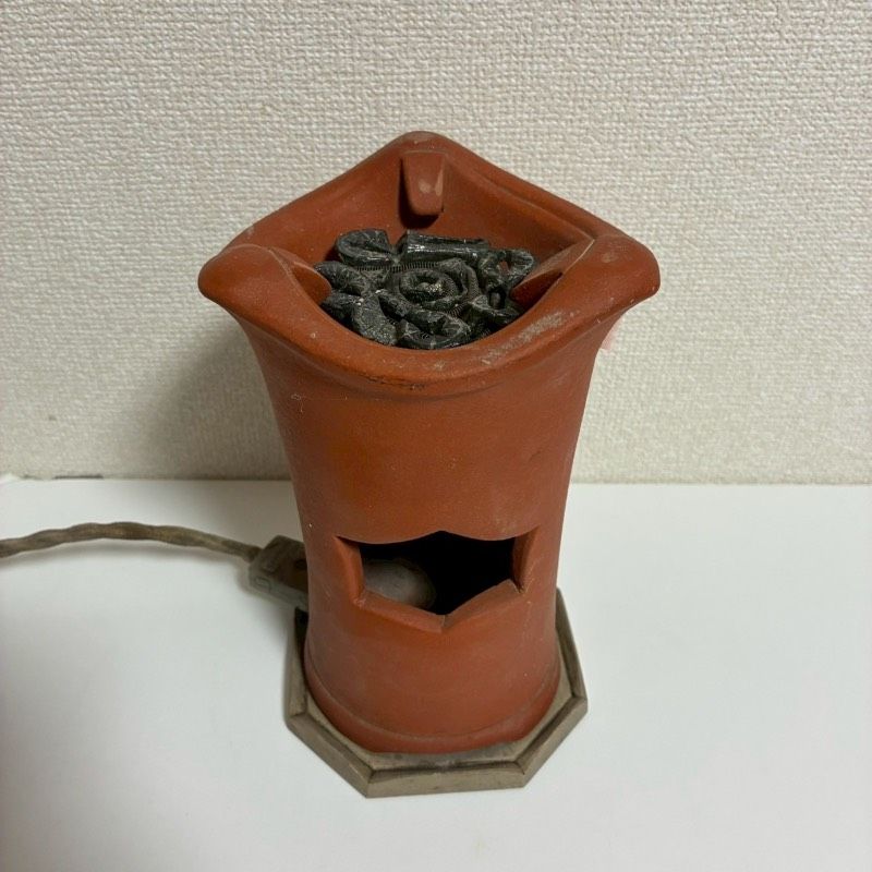 朱泥 電気涼炉 煎茶風炉 電熱器 煎茶道具 茶道具 炭型ヒーター - メルカリ