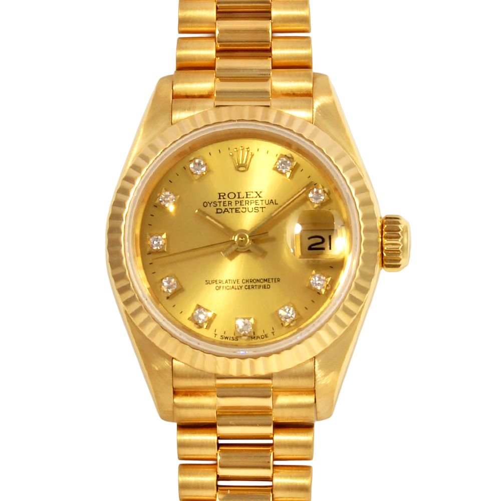 ロレックス ROLEX 69178G デイトジャスト L番 腕時計 シャンパン文字盤