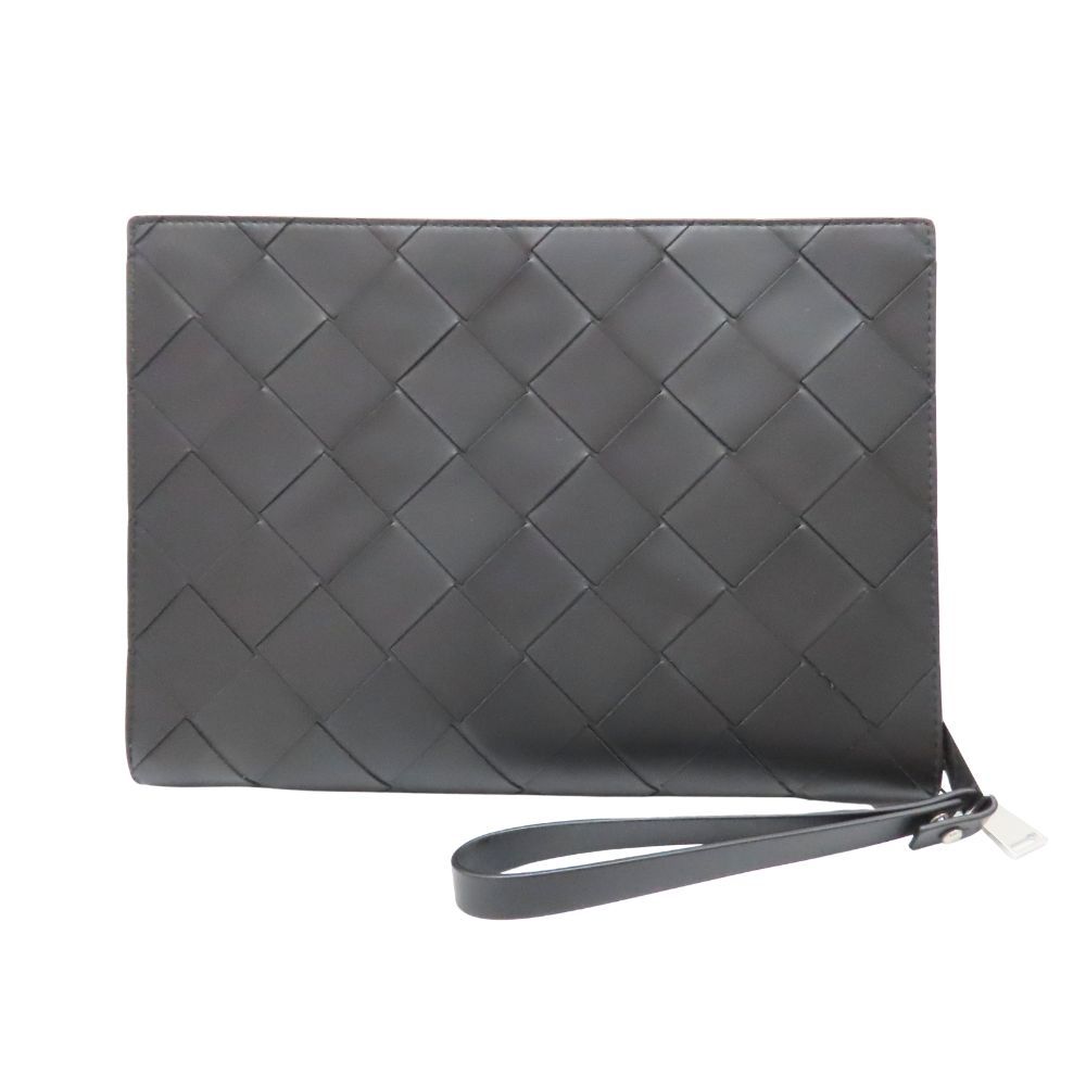 【中古】BOTTEGA VENETA ボッテガヴェネタ クラッチバッグ ブラック ドキュメントケース マキシイントレチャート セカンドバッグ ハンドバッグ 書類鞄 ビジネス シンプル メンズ レディース レザー 黒 A2600850 【無料ギフトラッピング承ります】 中古】BOTTEGA VENETA ボッテガヴェネタ クラッチバッグ ブラック