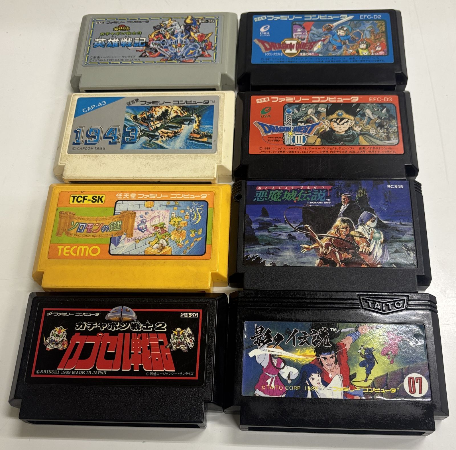 □動作未確認□ ファミリーコンピュータ ファミコン用ソフト100本