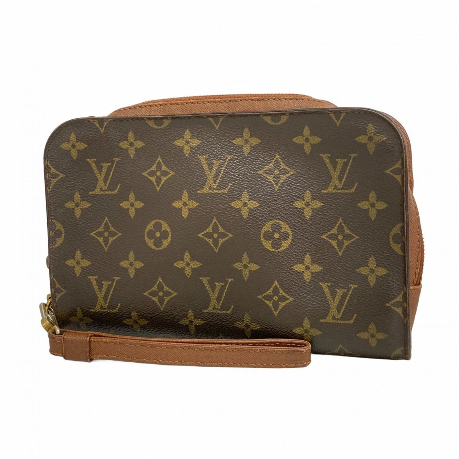 Louis Vuitton クラッチバッグ ブラウン LOUIS VUITTON ルイヴィトン