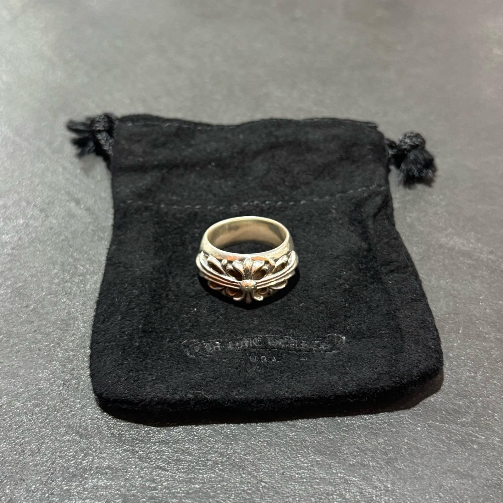 CHROME HEARTS FLRL CRS フローラルクロスリング 指輪 クロムハーツ 