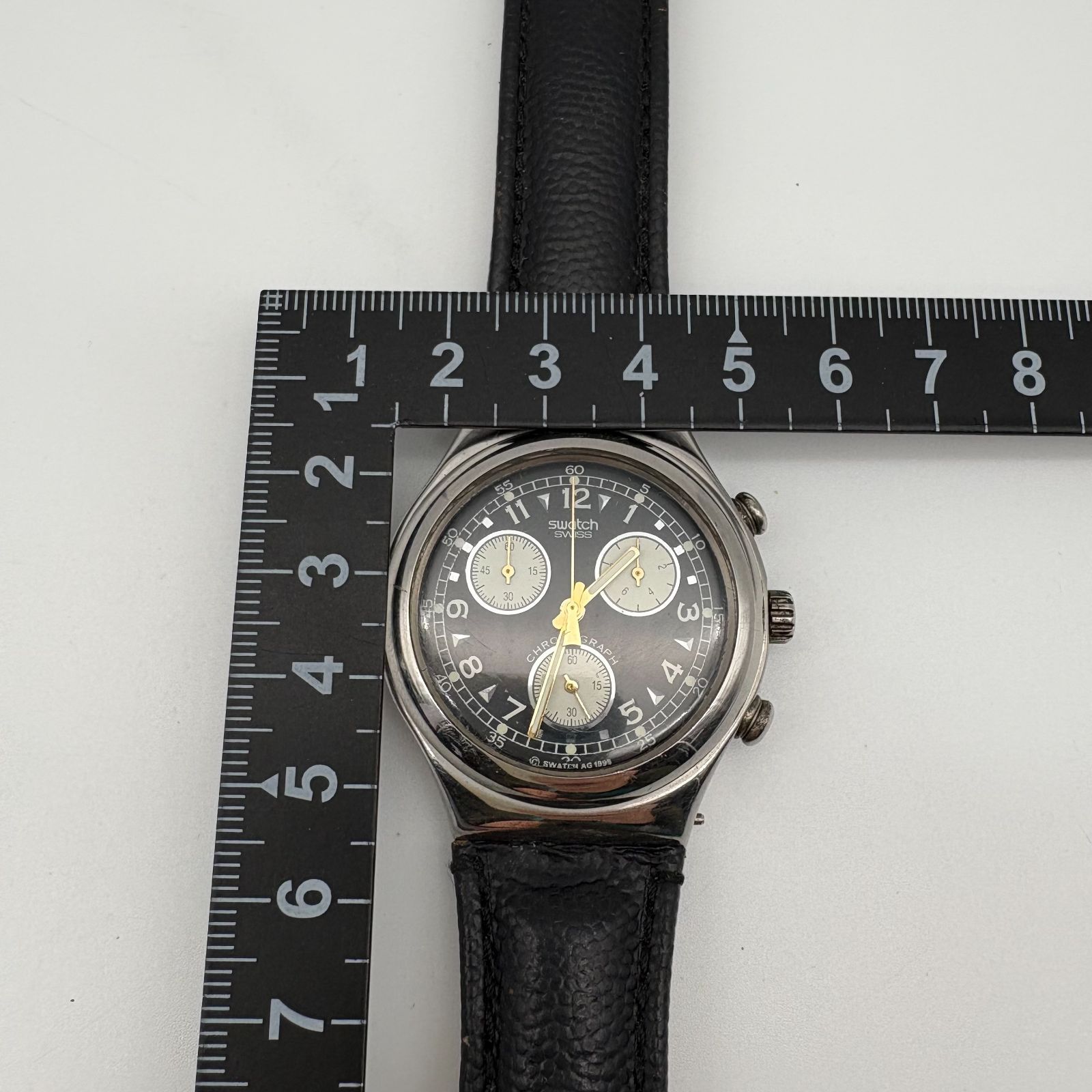 Swatch IRONY スウォッチ アイロニー クロノグラフ 黒文字盤 腕時計