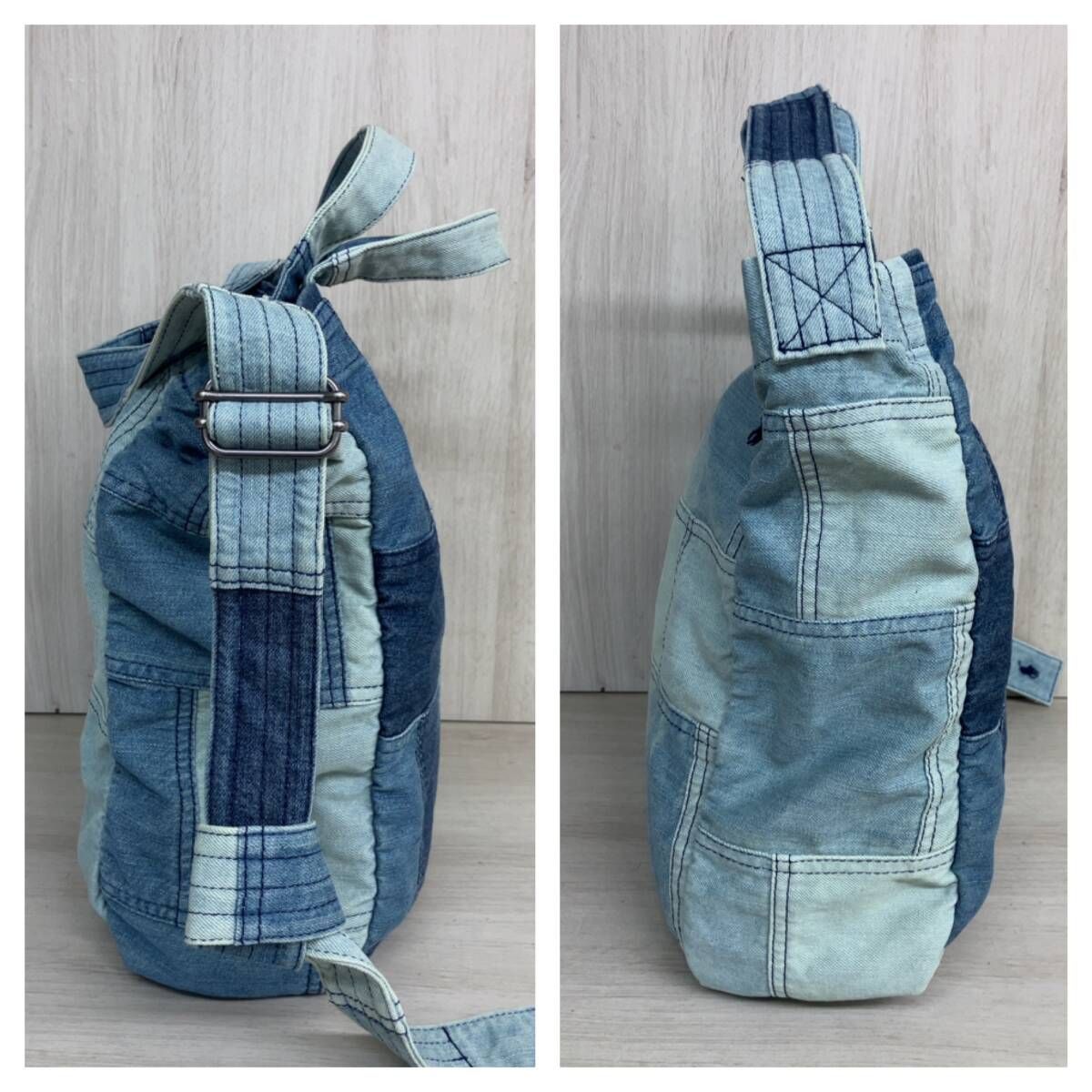 POLO RALPH LAUREN ポロ ラルフローレン パッチワークデニムショッパー