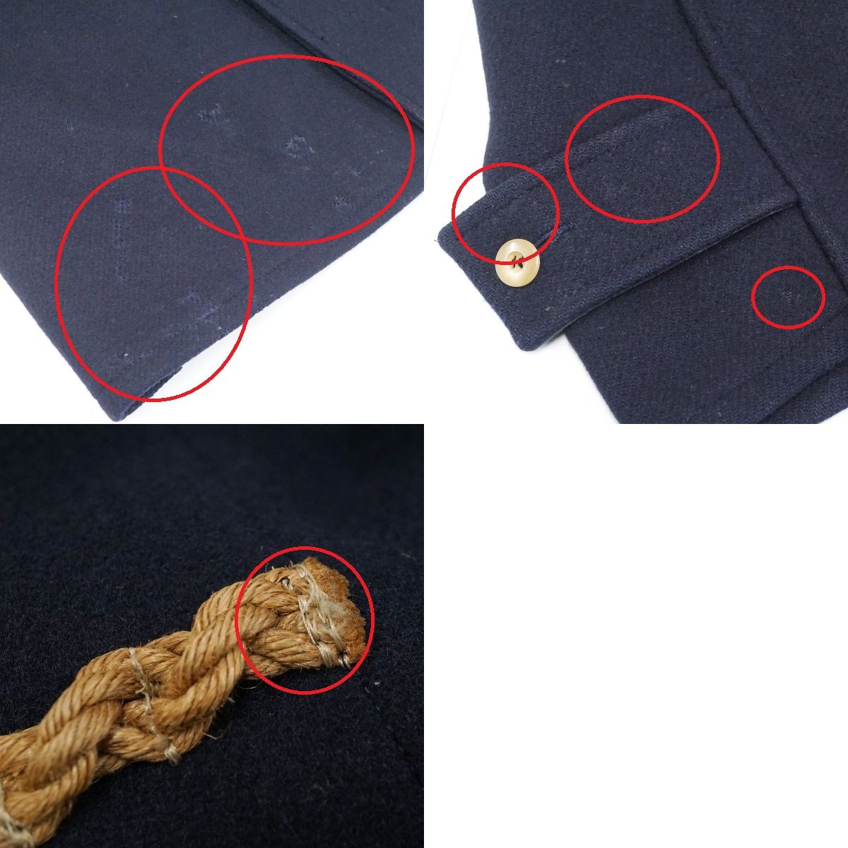 GLENOVER グレンオーバー ダッフルコート USED品 ネイビー Sサイズ