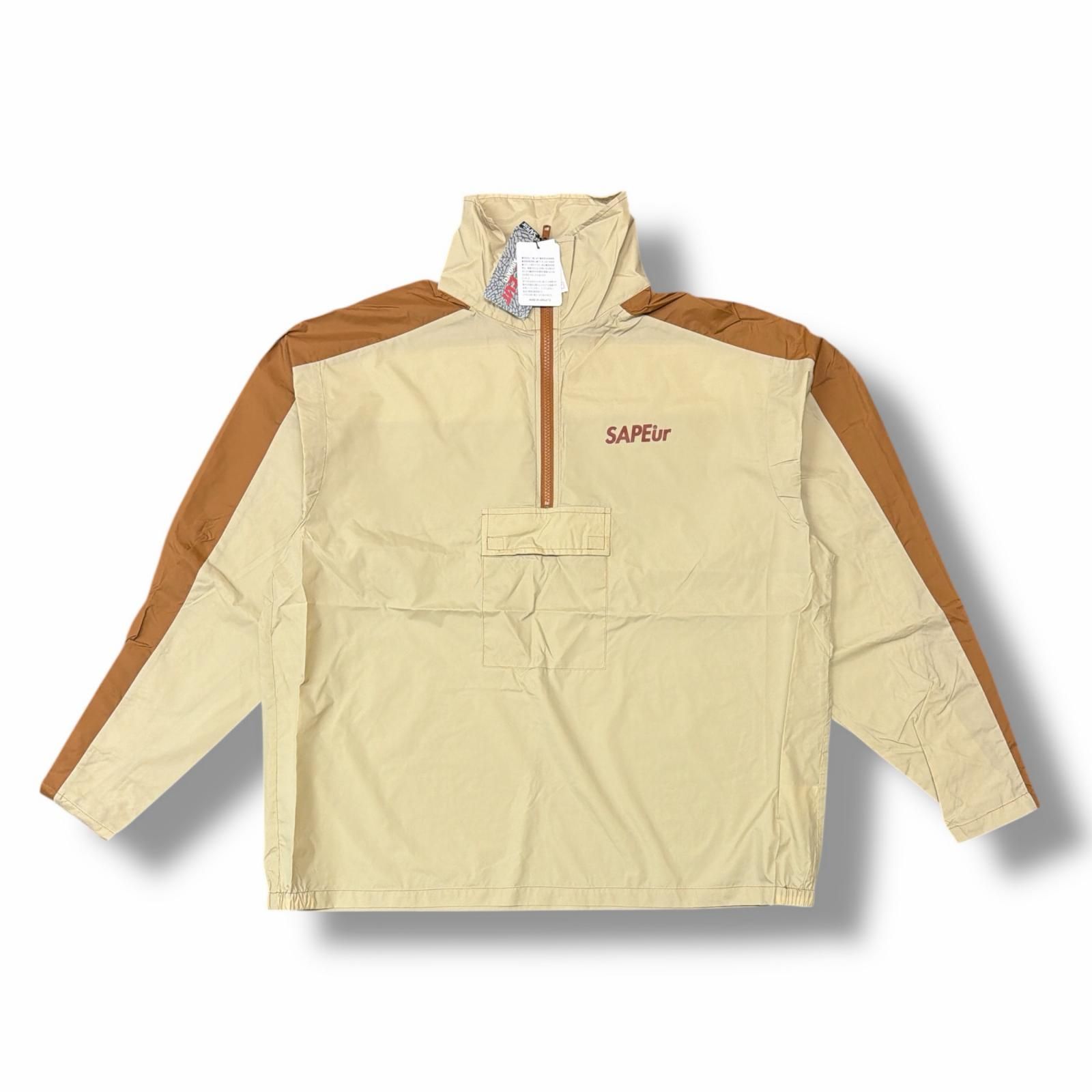 SAPEur サプール ナイロンセットアップ グレー×ブラック×イエロー XL メンズ SAPEur サプール ナイロンセットアップ グレー×ブラック