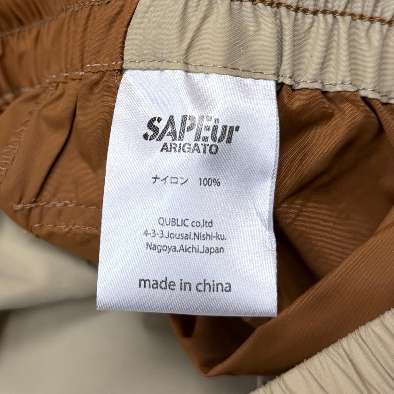 メンズ 参考上代29700円 未使用 SAPEur ナイロンセットアップ ハーフ 