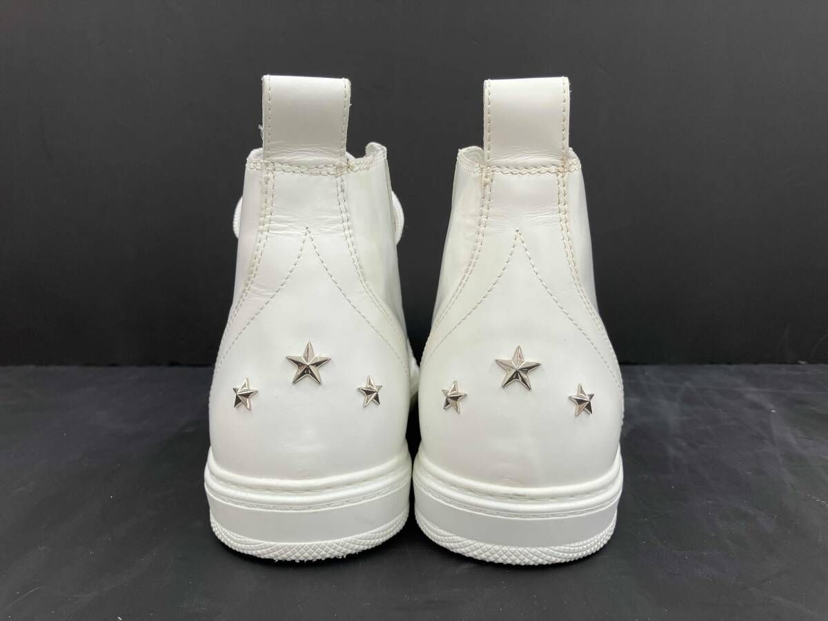 JIMMY CHOO ジミーチュウ レザーハイカットスニーカー スタッズ付き