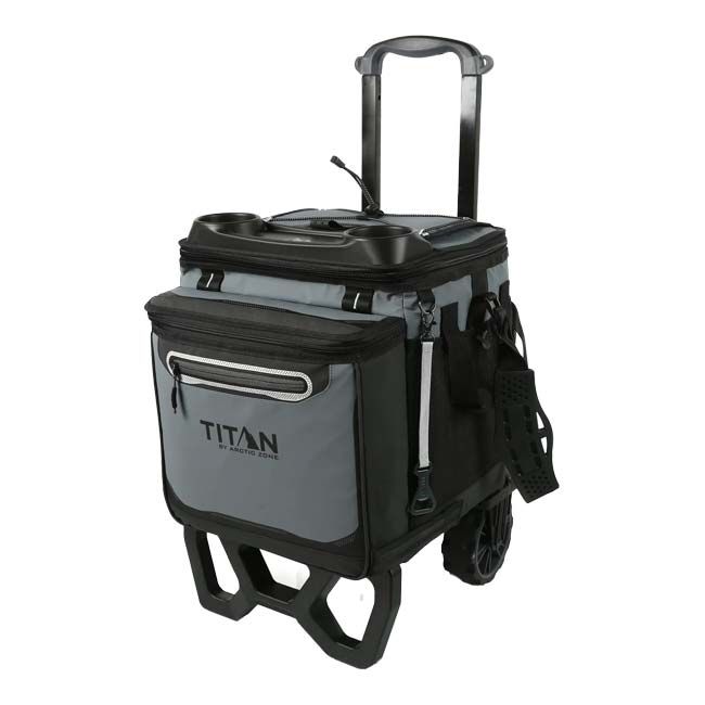 TITAN 折り畳み式 クーラーバッグ キャリーカート Amazon.co.jp: TITAN ROLLING COOLER 折り畳み式 クーラーバッグ