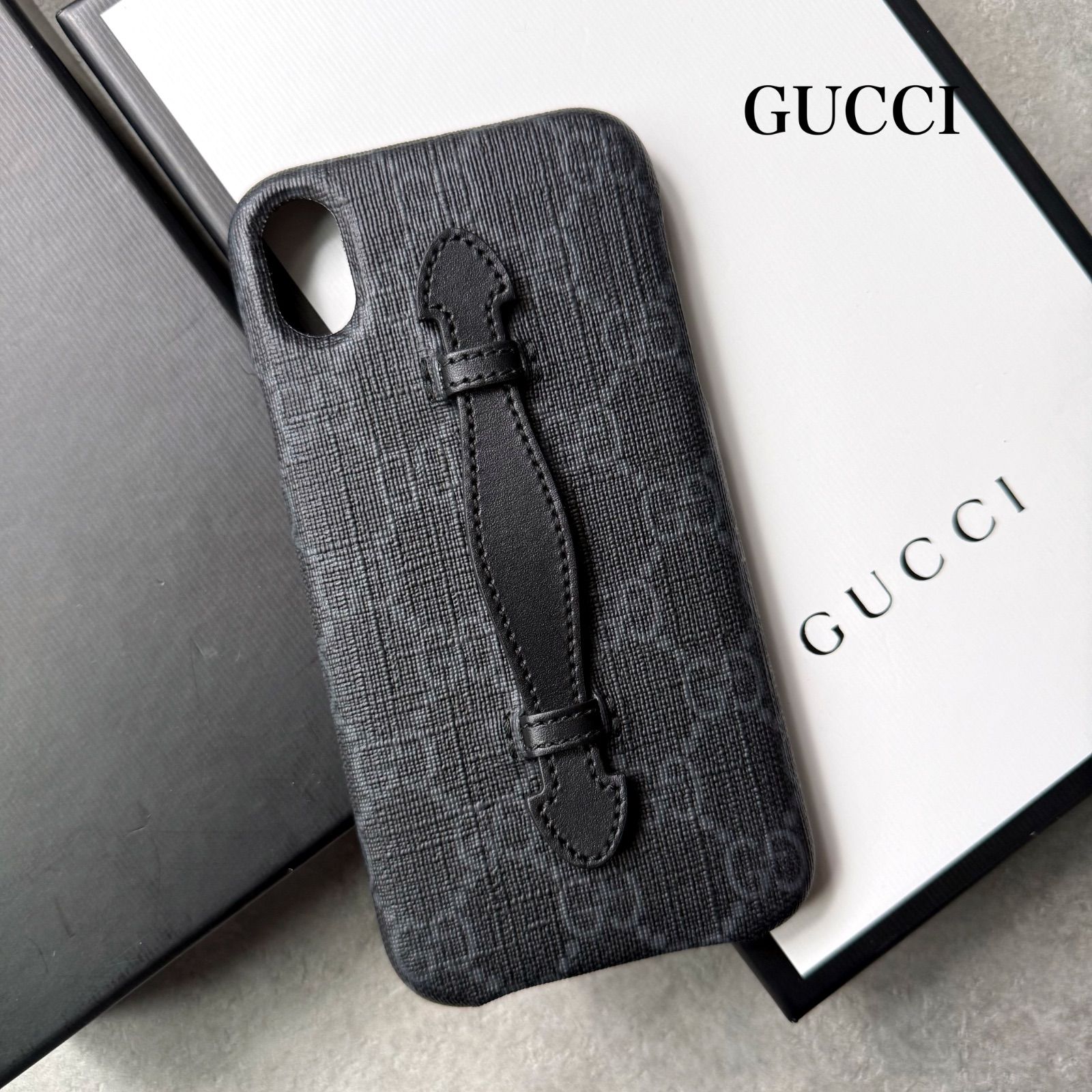 未使用 GUCCI グッチ iPhone X Xs ケース インターロッキング