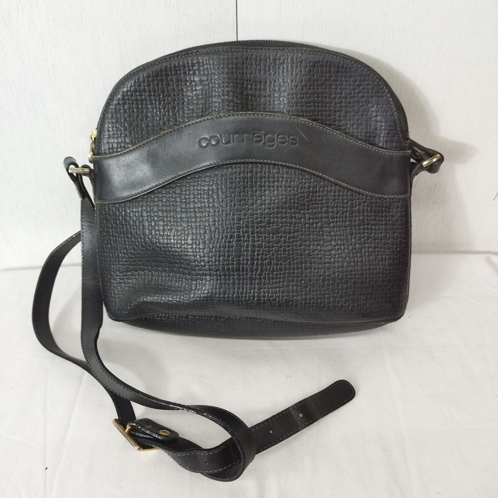 courreges クレージュ ショルダー バッグ 鞄 フランス製 vintage