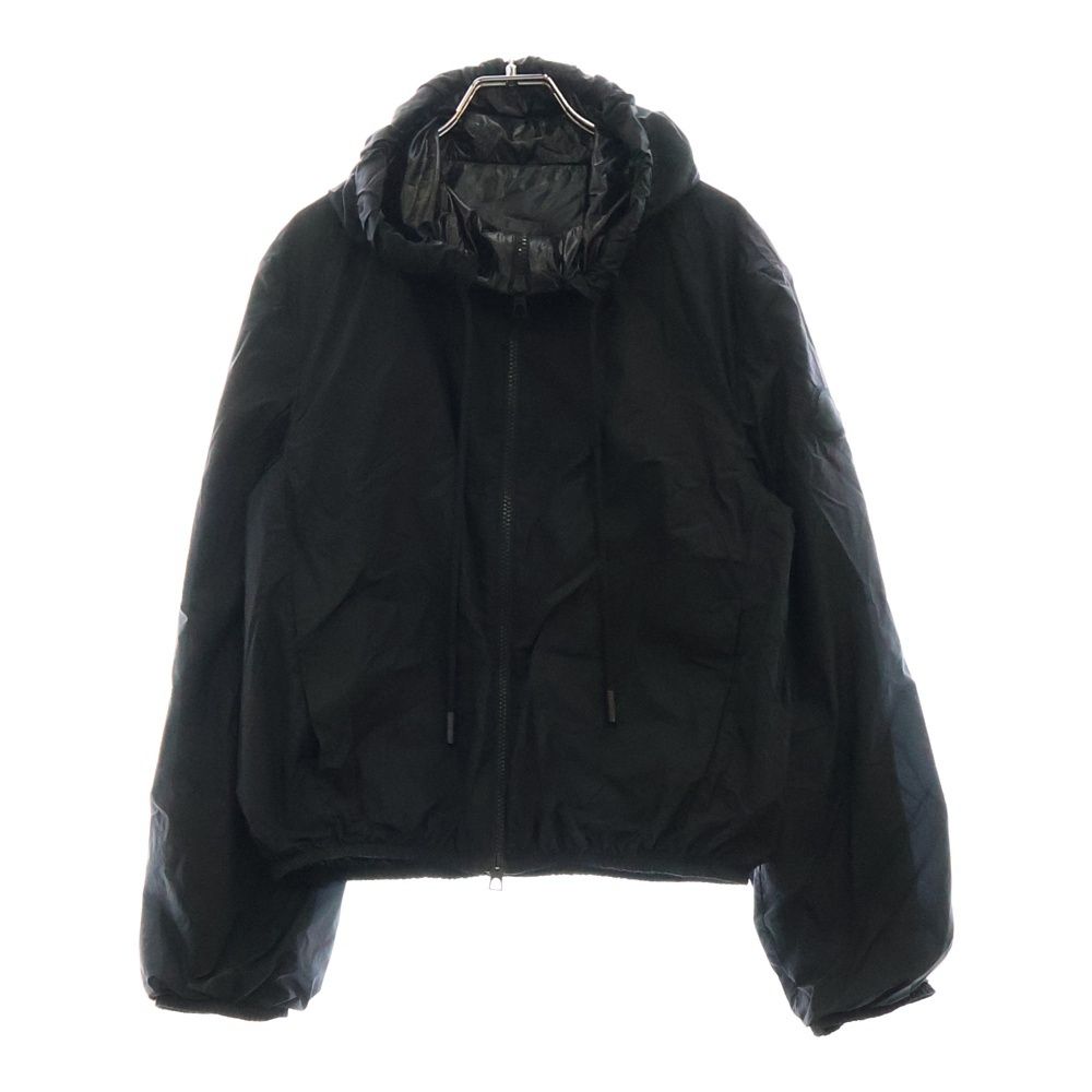 MONCLER - MONCLER モンクレール CASSIE GIUBBOTTO J10931A00117 5396L ロゴワッペン ショート ナイロンジャケット フーディ ブラック レディース MONCLER (モンクレール) CASSIE GIUBBOTTO J10931A00117 5396L ロゴ