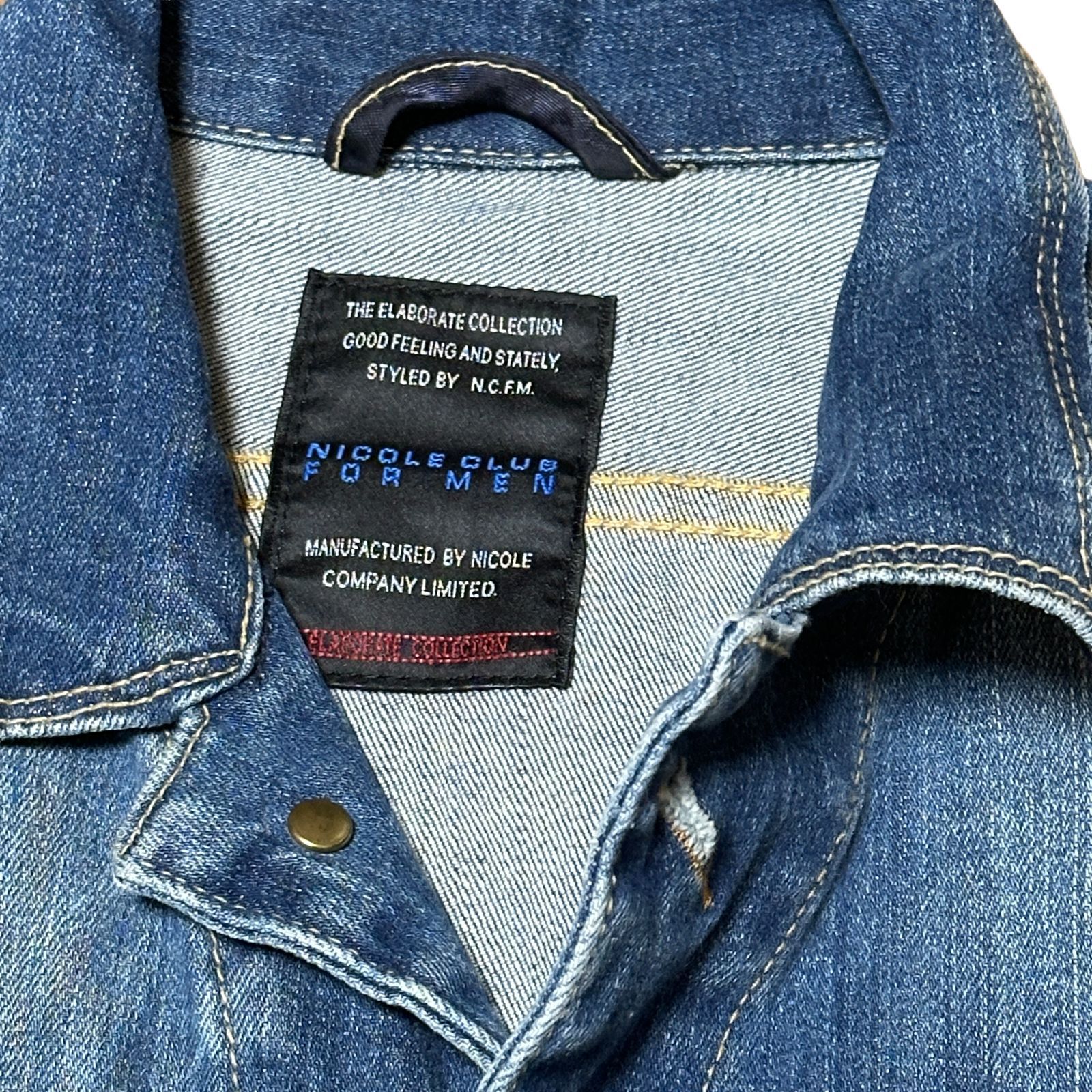 【美品】Y2K NICOLE CLUB for MEN デニムジャケット NICOLE CLUB FOR MEN denim jacket 00S Y2K デニムジャケット