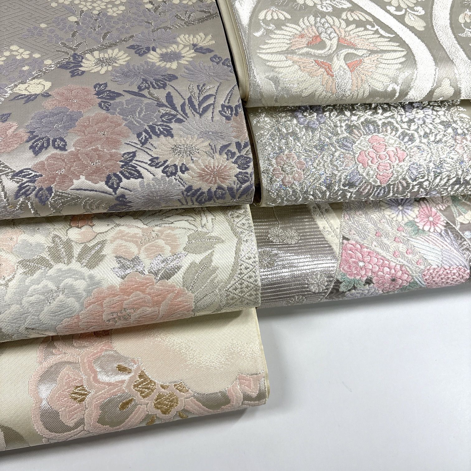 袋帯 6枚 正絹 帯まとめ売り 同梱購入歓迎 リメイク用 着付け練習用