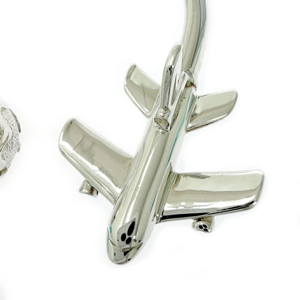 中古】【箱付き】 TIFFANY&Co. ティファニー シルバー 飛行機 地球