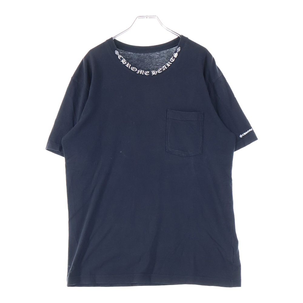 CHROME HEARTS (クロムハーツ) NECK LOGO TEE ネックロゴプリント半袖T