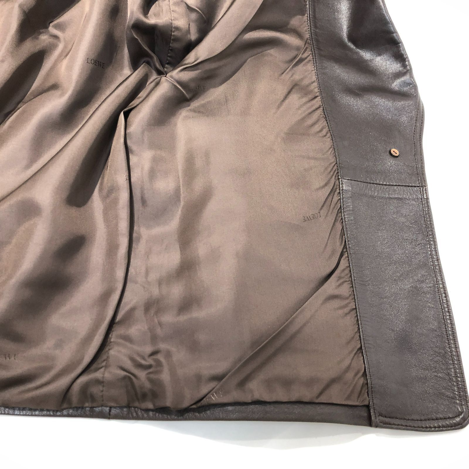 七重浜85-3-0215nh] LOEWE ロエベ レザージャケット 上着 衣類 [中古